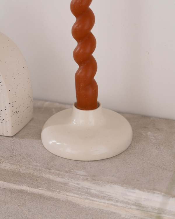 Ceramic Tapered Candle Holder