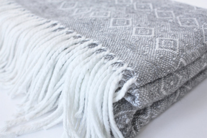 Grey & White Blanket