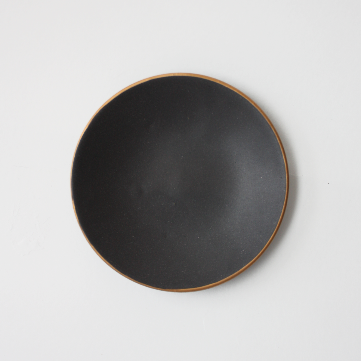 Black Gold Rim Ceramic Dish Cambie Design