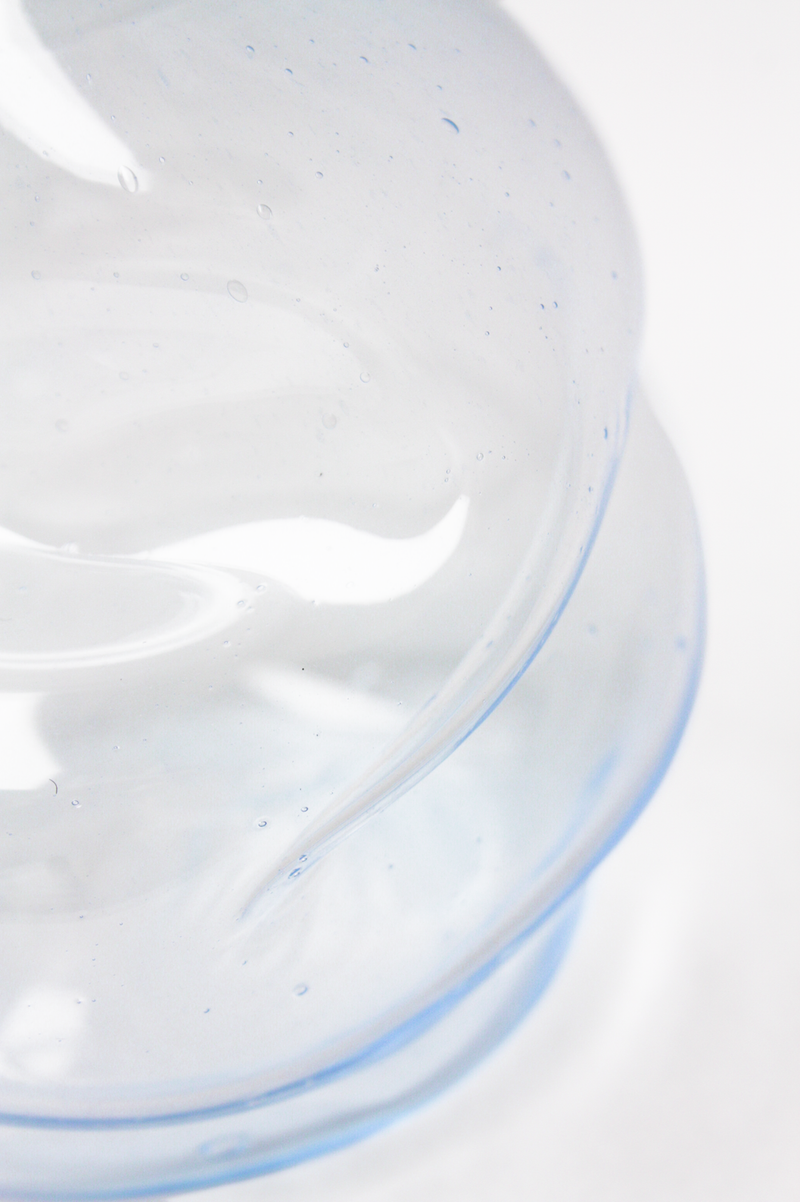 Light Blue Glass Bubble Vase