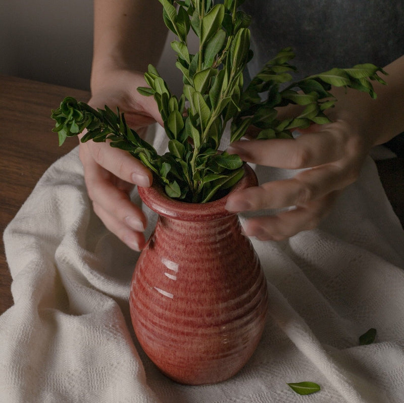 Vintage Berry Ceramic Vase