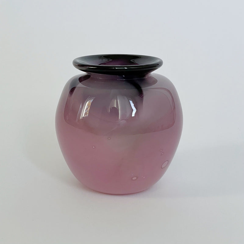 Vintage Plum Glass Vase