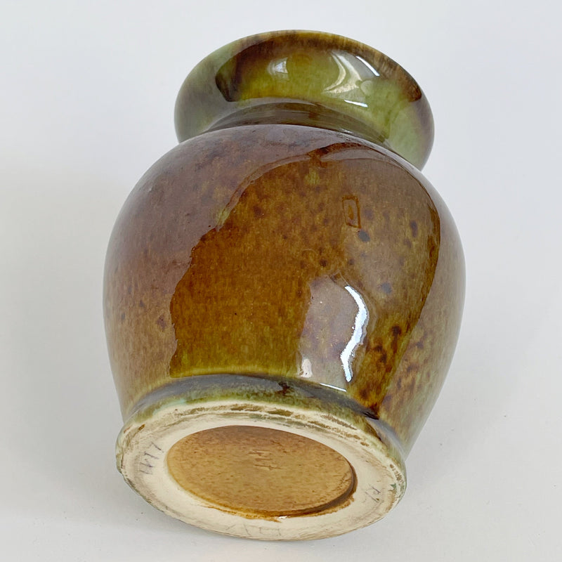 Vintage Chestnut Ceramic Vase
